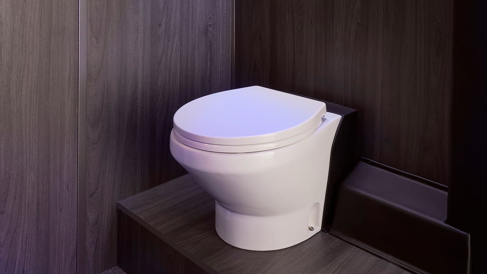 toilet inside a luxury van