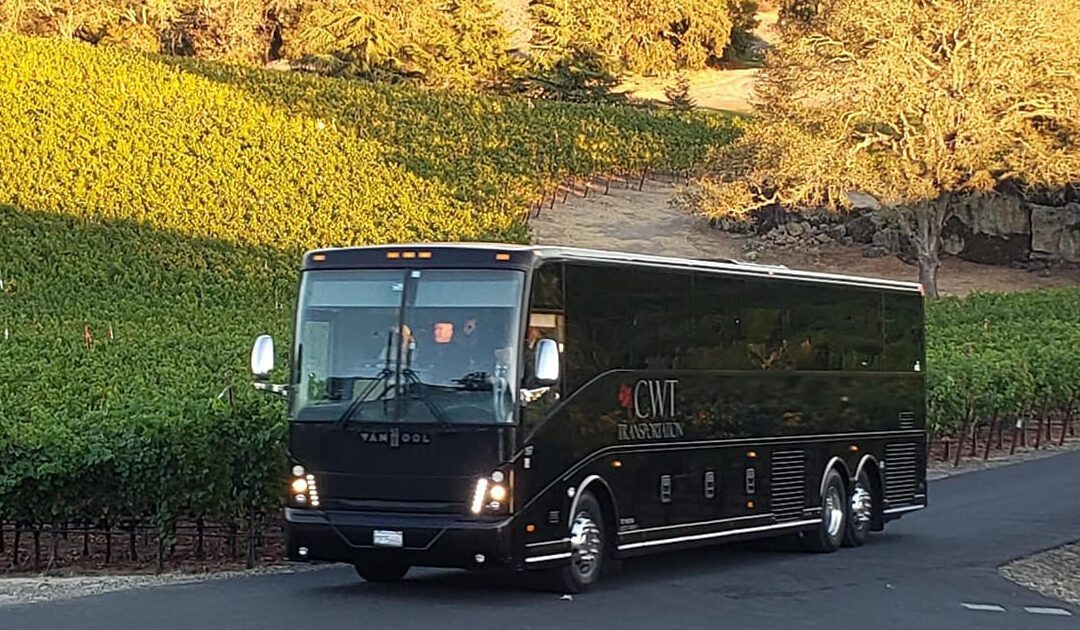 56 Passenger Motor Coach – Vanhool, Black Leather