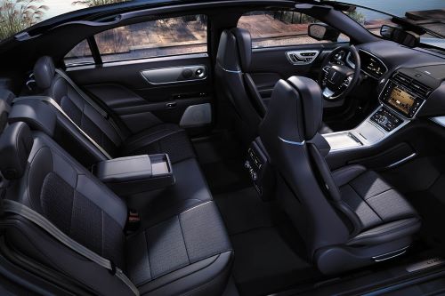 interior of a luxury sedan