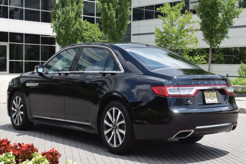 back view of a sedan