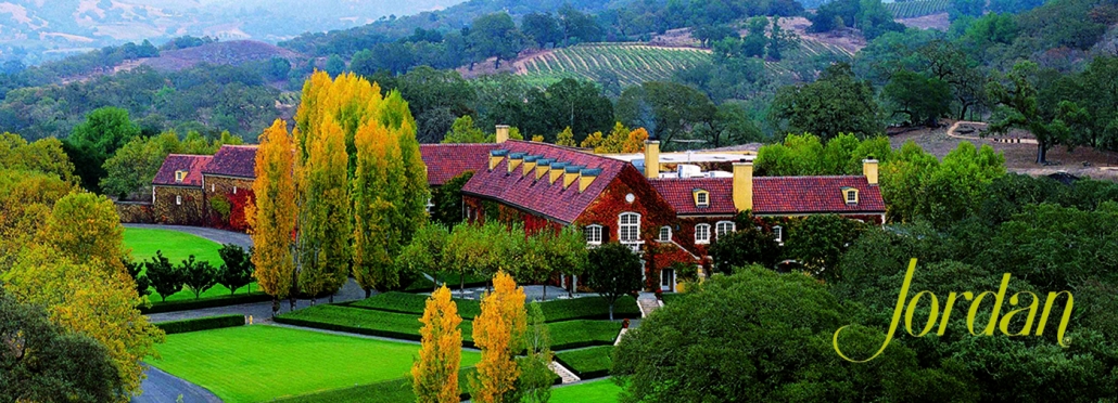 jordan winery and surrounding scenery