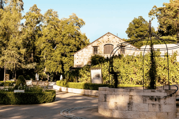 buena vista winery outside with trees around